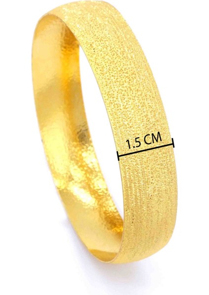 Altın Kaplama Melisa Model Imitasyon Bilezik 15 mm BLZ-1071