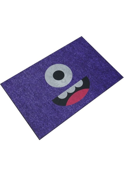 Tek Göz Emoji Çift Taraflı Kauçuk Kapı Önü Paspası