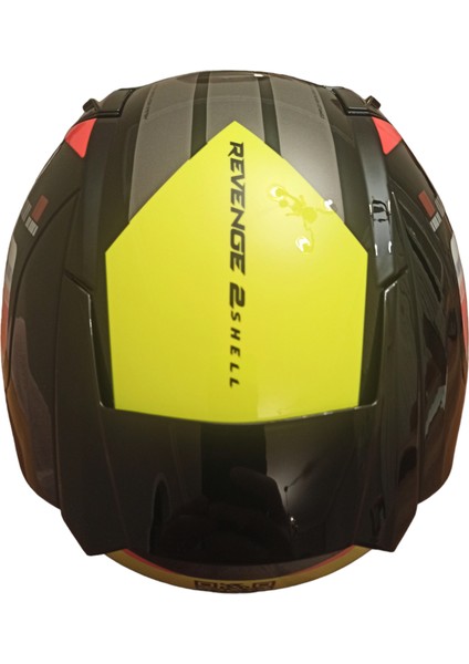 Mtrsa1 mt Kask Full Face Revenge 2 Siyah Sarı Beyaz Rs A1 2x-Large