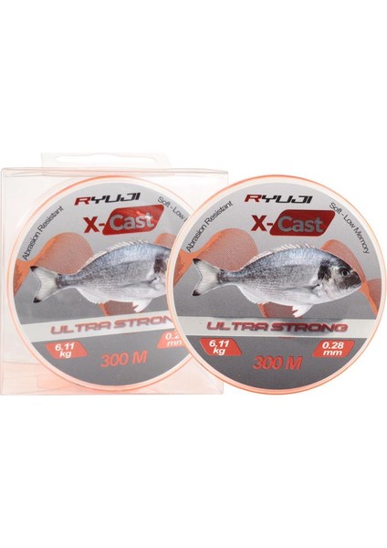 Xcast 300 mt Orange 0.35MM  Surf Misina