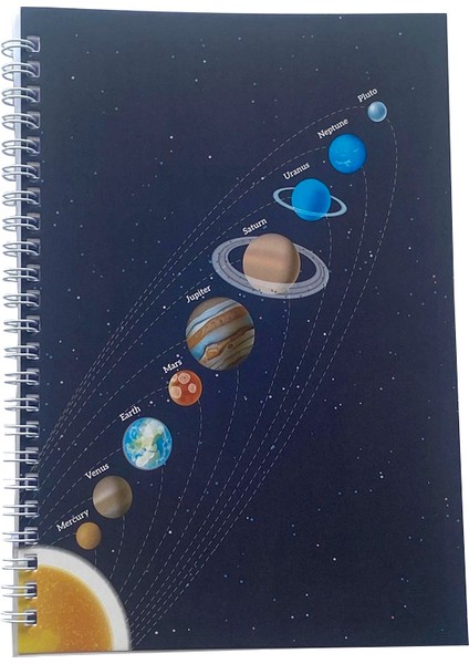 Gezegenler Çizgili Defter