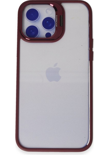 Iphone 13 Pro Max Kılıf Roblox Lens Standlı Kapak - Bordo 13