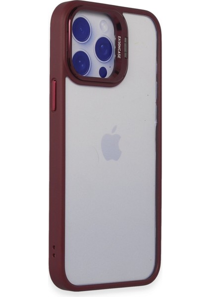 Iphone 13 Pro Max Kılıf Roblox Lens Standlı Kapak - Bordo 13