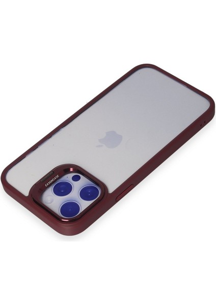 Iphone 13 Pro Max Kılıf Roblox Lens Standlı Kapak - Bordo 13