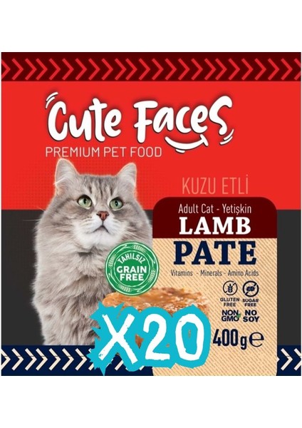 Kuzu Etli Kedi Konservesi 20'li Koli