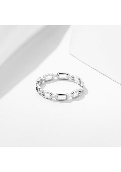 Çelik Silver Zincir Model Bayan Yüzük EV28BY fiyatları