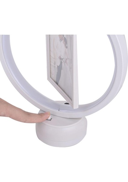 Yuvarlak Içi Kare Led Işıklı Fotoğraf Çerçevesi fırsatları