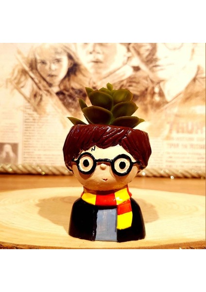 Harry Potter Biblo Saksı & Magic Puf Yastık & Time Turner Kolye 3'lü Hediye Seti fiyatları