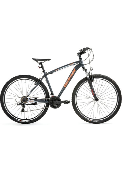 Leon Dağ Bisikleti 48 cm V 27.5 Jant 21 Vites Neon Mat Gri Turuncu
