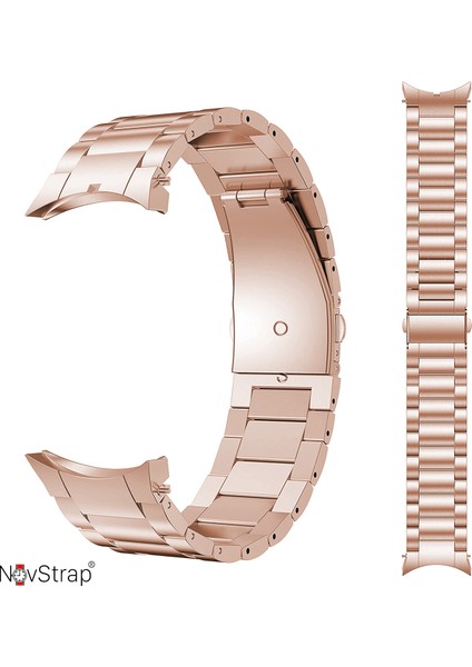 Samsung Galaxy Watch 7 6 5 4 Fe 40-42-43-44-45-46-47 Mm ile Uyumlu Çelik Metal Kordon Boşluk Bırakmayan Pimli indirimleri