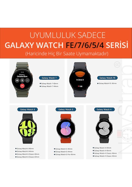 Samsung Galaxy Watch 7 6 5 4 Fe 40-42-43-44-45-46-47 Mm ile Uyumlu Çelik Metal Kordon Boşluk Bırakmayan Pimli
