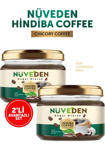 Nüveden Hindiba Kahvesi % 100 Doğal Detox Diyet Kahvesi 2X150 gr