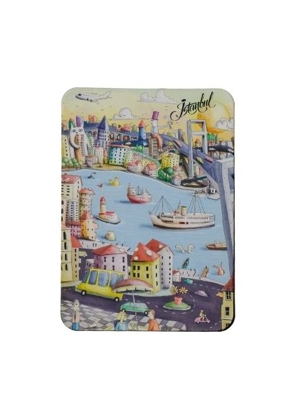 Niselen Accessorize Istanbul Temalı Kartpostal