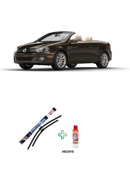 Volkswagen Eos Bosch Aerotwin Serisi Silecek Takımı + Cam Şampuanı Hediyeli