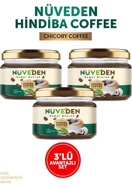 Nüveden Hindiba Kahvesi %100 Doğal Detox Diyet Kahve 3X150 gr