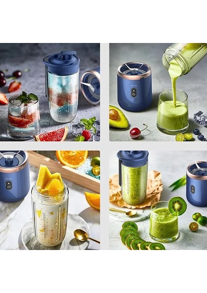 400ML Smoothie Taşınabilir Şarjlı Çok Fonksiyonlu El Blendere, 1 Bardaklı Kişisel Detoks Hazırlama Mikseri Pl-83