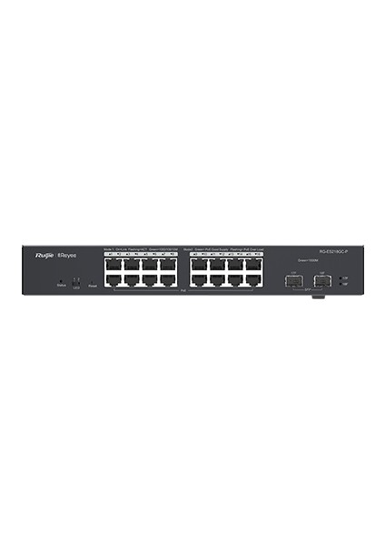 Ruıjıe Reyee 16 Port RG-ES218GC-P 10/100/1000 Yönetilebilir 2x Sfp Poe+ Switch (240W)