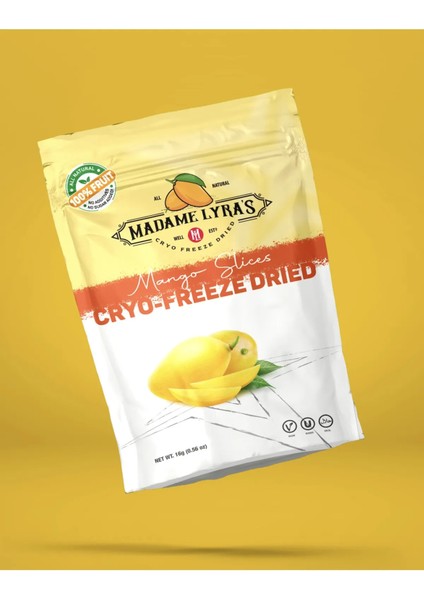 Mango Dilimleri (Dondurularak Kurutulmuş) Kuru Meyve Cipsi 16GR Freeze Dried