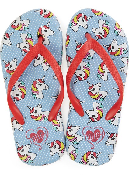 Işık Çocuk Terlik Mavi 30/35