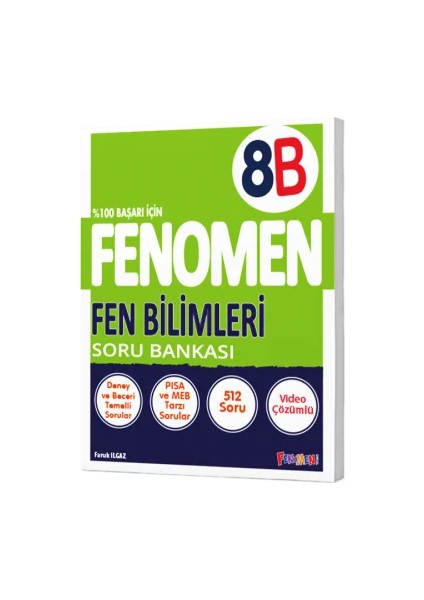 Fenomen Yayınları 8. Sınıf Matematik Fen Bilimleri B 2024-2025