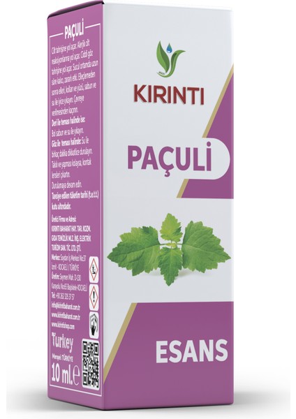 Paçuli Kokulu Buhurdanlık Esansı 10 ml