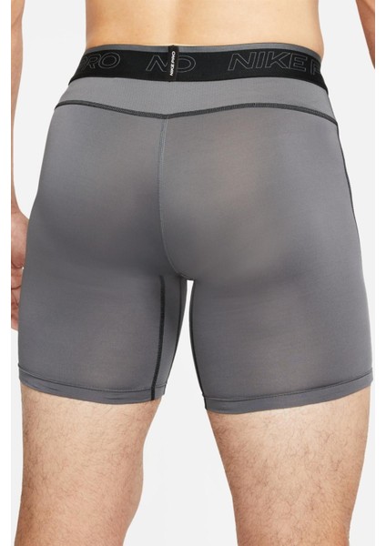 Pro Dri Fit Training Run Shorts Tights Erkek Antrenman Şortu Gri Boxer