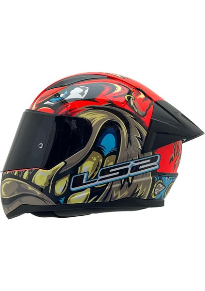 Rapıd 2 Spox Kırmızı Gri Kask Siyah Cam+Spoiler modelleri