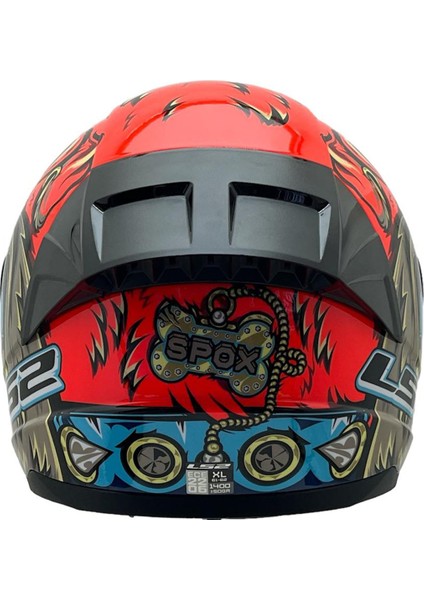 Rapıd 2 Spox Kırmızı Gri Kask Siyah Cam+Spoiler fırsatları