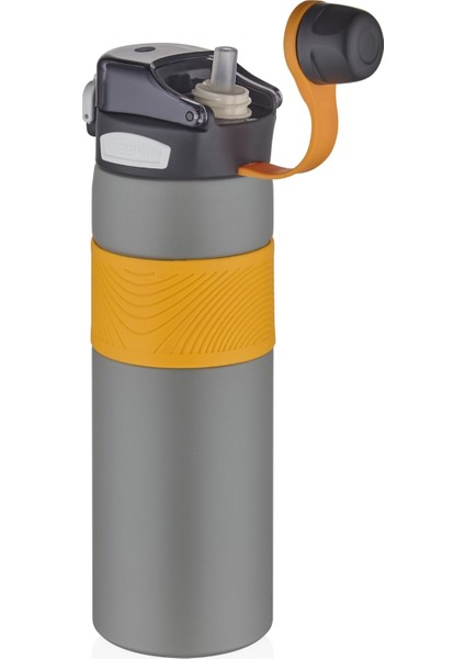 Çelik Termos 800 ml Büyük Boy Tek Kapak Çift Kullanım