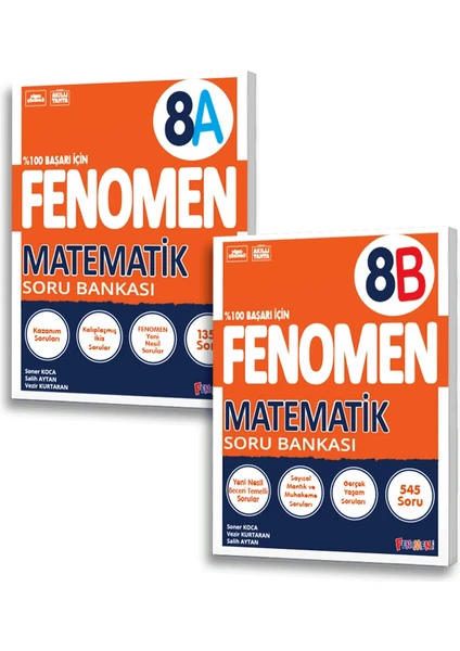 Fenomen Yayınları 8. Sınıf Matematik A-B 2024-2025