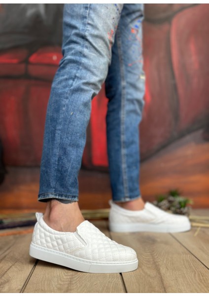 Boa Ba0353 Bağcıksız Kapitone Beyaz Günlük Erkek Ayakkabı fiyatları