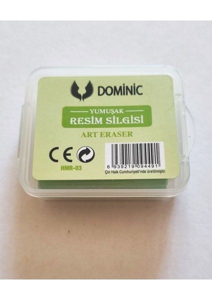 36'lı Hamur Silgi Plastik Kutulu Resim Silgisi Farklı Renklerde