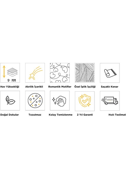 Romantik 02432b Gri Mavi Çizgi Desenli Halı modelleri