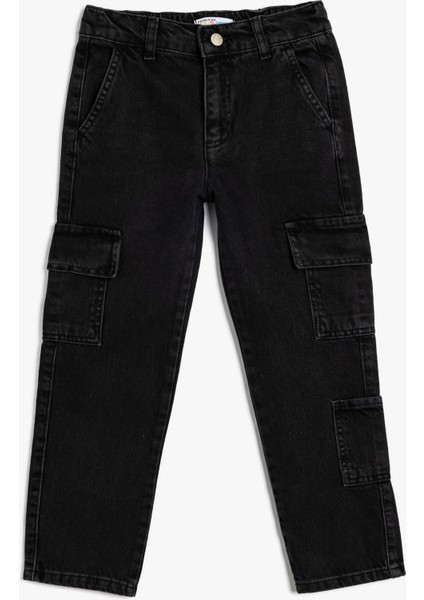 Kot Pantolon Pamuklu Kargo Cepli