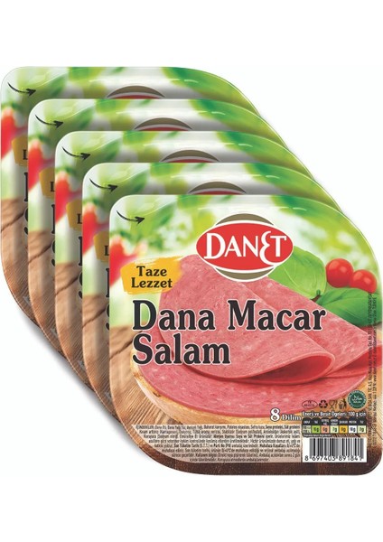 Macar Salam Dilimli 50G X5