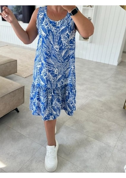 Eteği Fırfırlı Kalın Askılı Elbise fırsatları