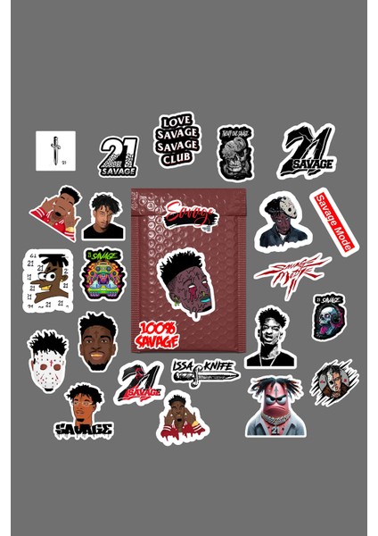 21 Savage Sticker Paketi