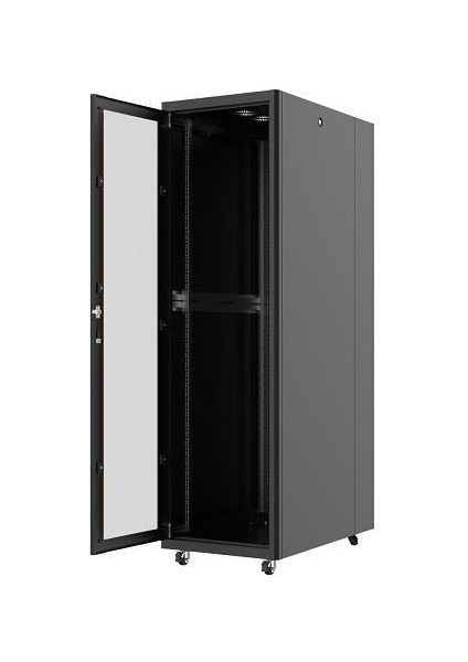 22U 600X1000MM Dikili Tip Siyah Kabinet Vega AG-VB22U6010S1 Cam Kapak fiyatları