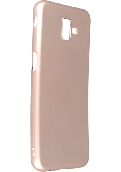 Samsung Galaxy J6 Plus Kılıf Premium Rubber Silikon - Gold 13