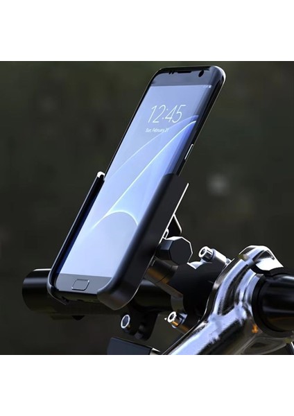 Aırtsorr Akalite Metal Gidon Bağlantılı Motosiklet Bisiklet Scooter Telefon Tutucu Navigasyon Ayarlanabilir Genişlik, Pratik fiyatları