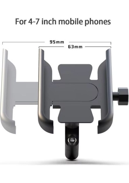 Aırtsorr Akalite Metal Gidon Bağlantılı Motosiklet Bisiklet Scooter Telefon Tutucu Navigasyon Ayarlanabilir Genişlik, Pratik fırsatları