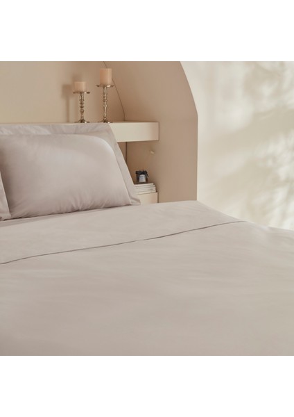 White Collection Ina Çift Kişilik Percale Nevresim Takımı Açık Gri modelleri