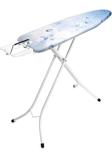 Beyaz Evrekala Ütü Masası 124*38 cm Water Desenli