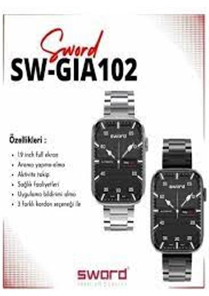 SW-GIA102 Watch 2 Siyah Akıllı Saat