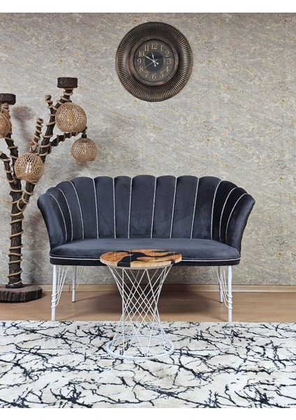 Beyaz Boyalı Tel Ayak Papatya Çay Seti Koltuk Takımı , Balkon,Ofis, Cafe Koltuk Takımı fırsatları