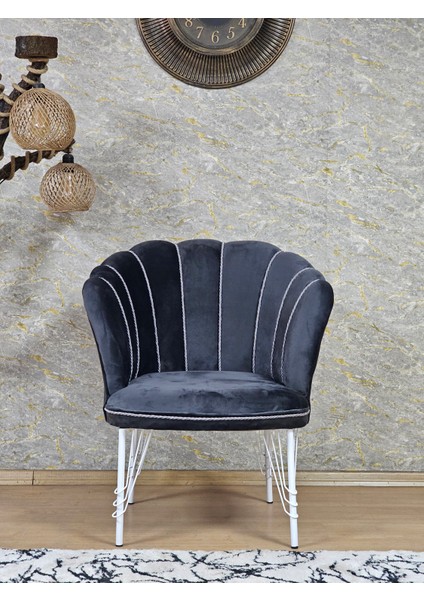 Beyaz Boyalı Tel Ayak Papatya Çay Seti Koltuk Takımı , Balkon,Ofis, Cafe Koltuk Takımı indirimleri