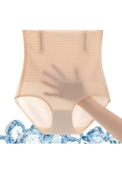 Balenli Yüksek Bel Iz Yapmaz-Dikişsiz-Lazer Kesim Buz Ipek Push-Up Etkili Vücut Şekillendirici Korse