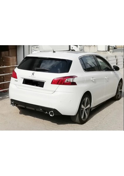 Peugeot 308 Difüzör Sport +Egzos Ucu 2014 Parlak Siyah