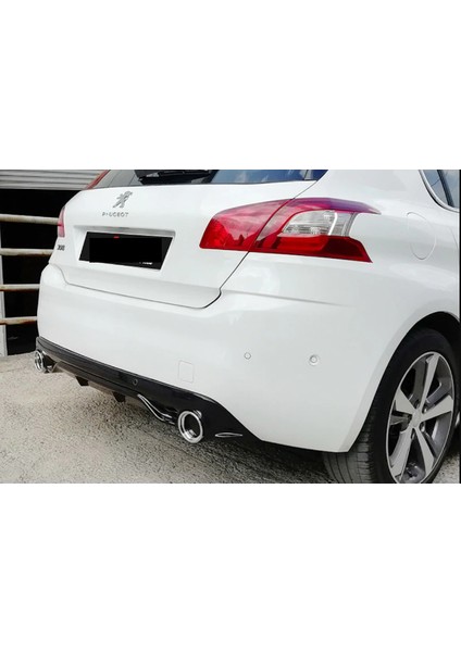 Peugeot 308 Difüzör Sport +Egzos Ucu 2014 Parlak Siyah modelleri