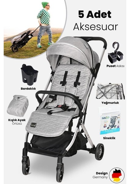 Myla Plus Kabin Boy Bebek Arabası - Grey fiyatları